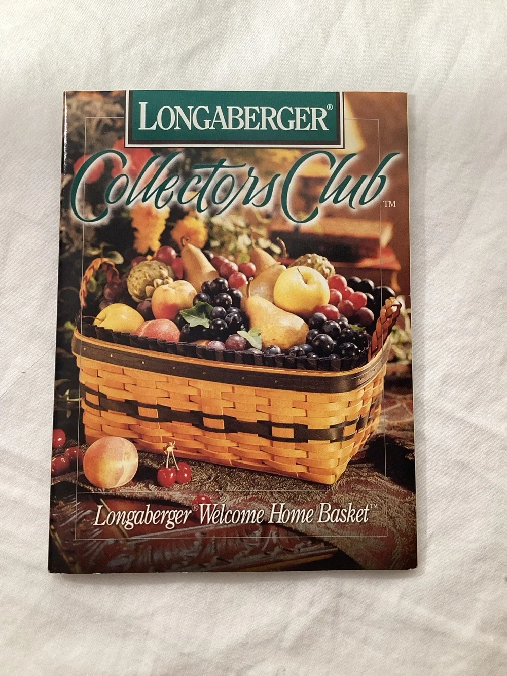 Longaberger 1997 Welcome Home Basket Collector Club Braided Handles Large